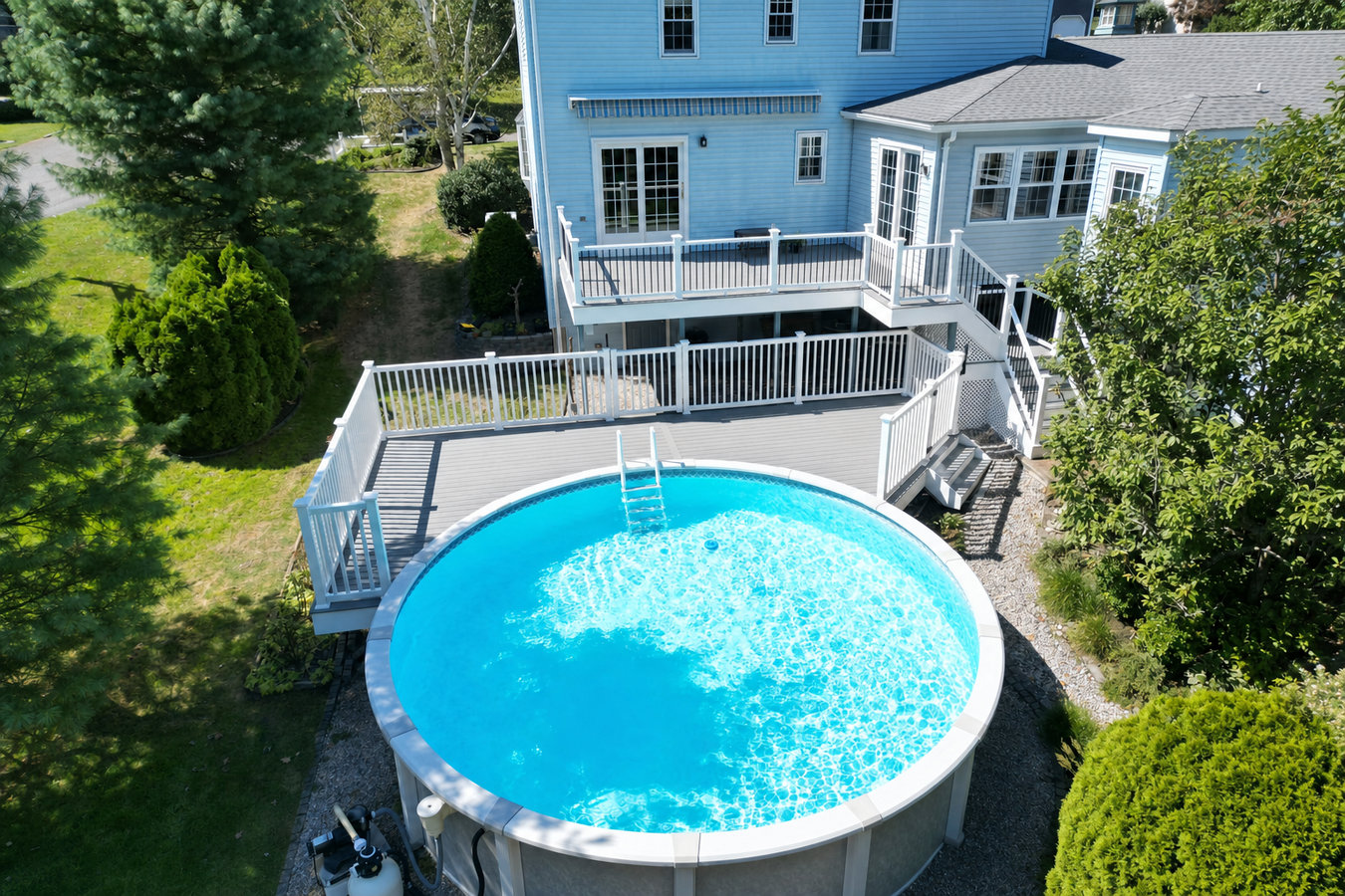 Pool deck construction